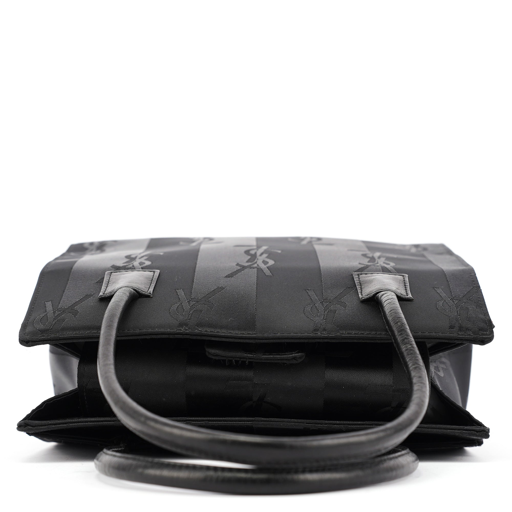 Black Satin YSL Tote Bag