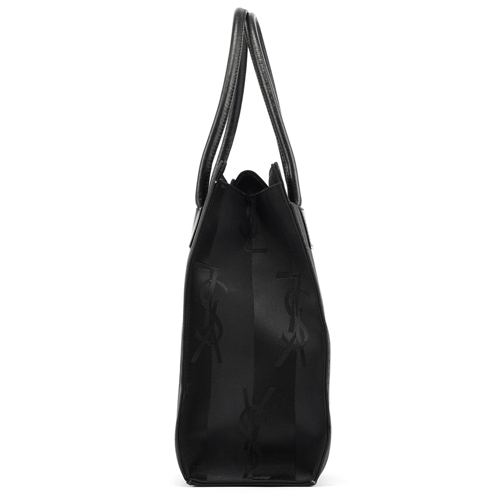 Black Satin YSL Tote Bag