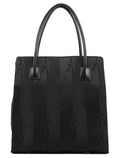 Black Satin YSL Tote Bag