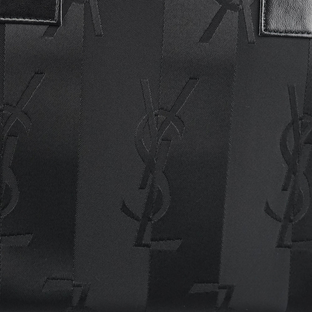 Black YSL Satin Tote Bag