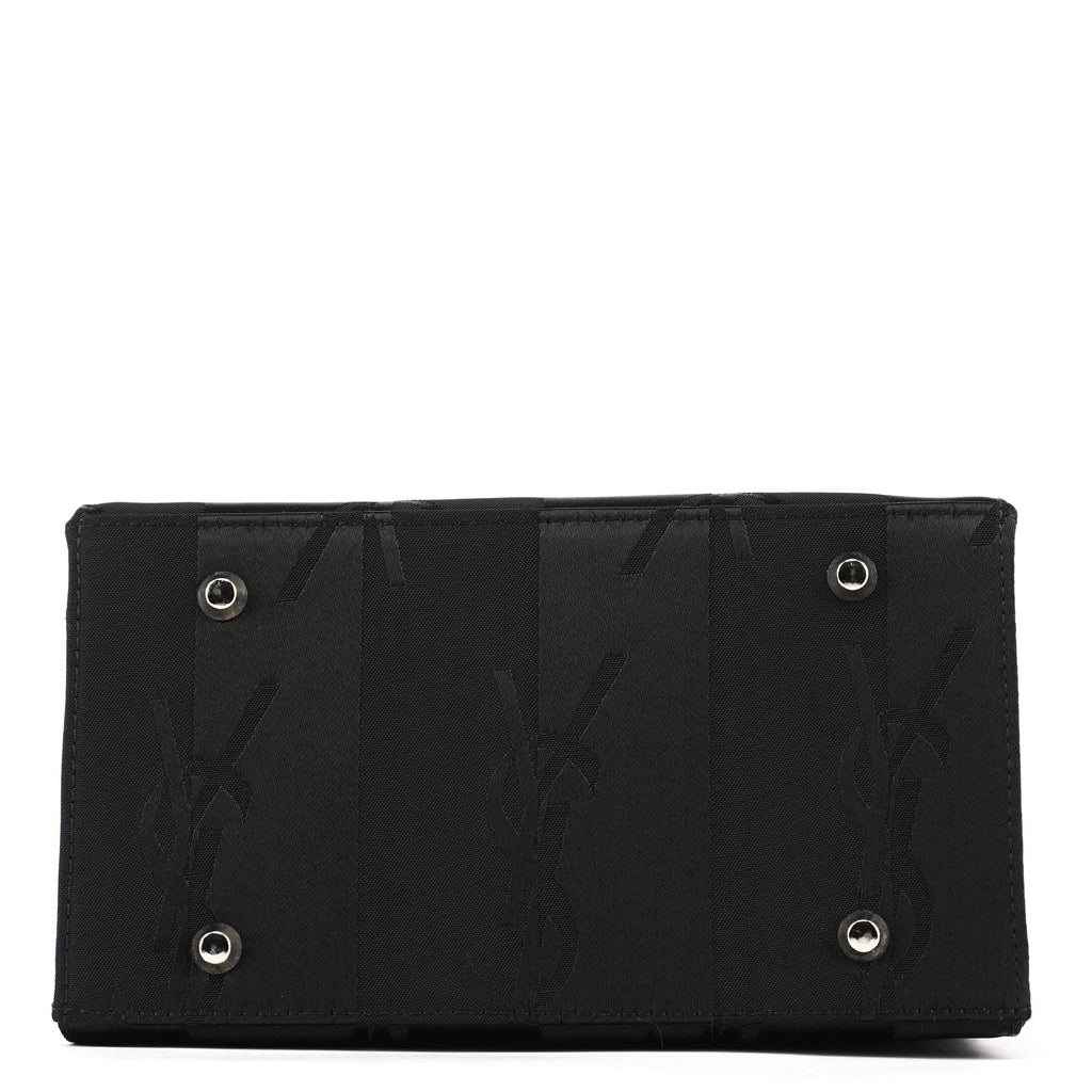 Black YSL Satin Tote Bag