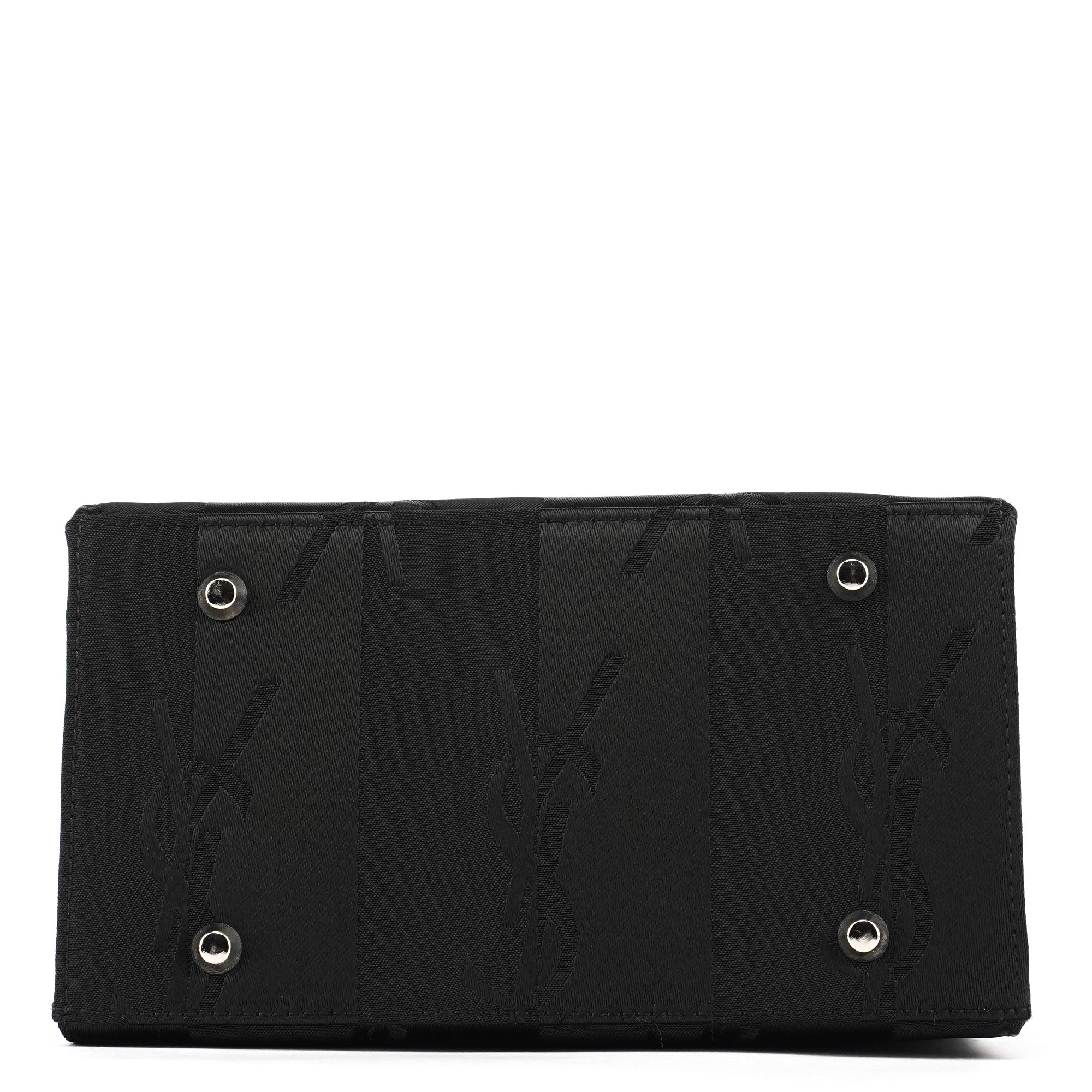 Black YSL Satin Tote Bag