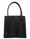 Black YSL Satin Tote Bag