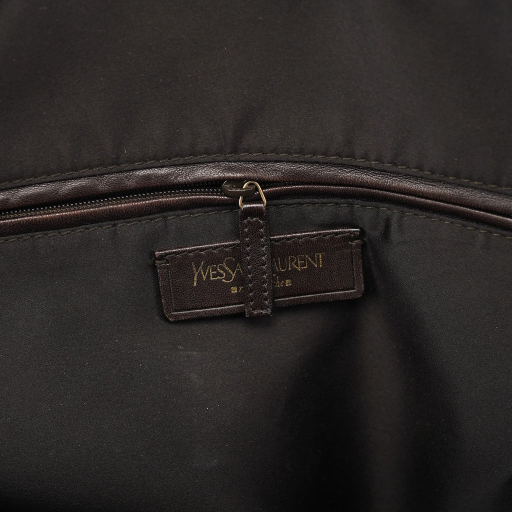 Brown Calfskin Leather Muse Tote Bag
