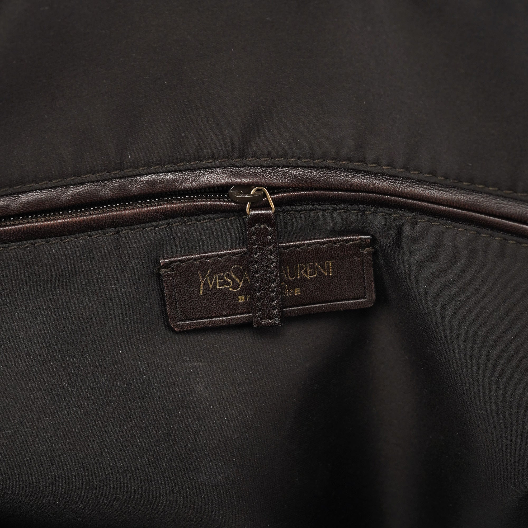 Brown Calfskin Leather Muse Tote Bag