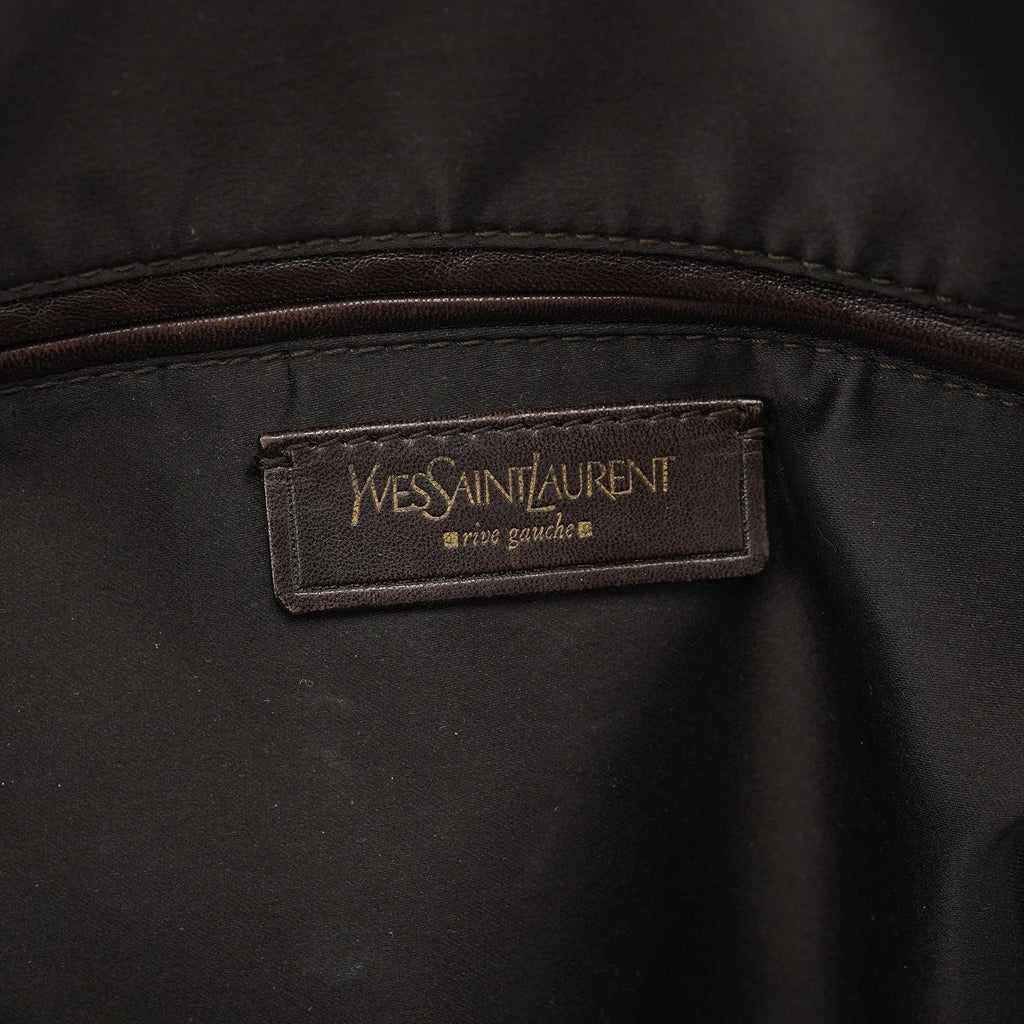 Brown Calfskin Leather Muse Tote Bag