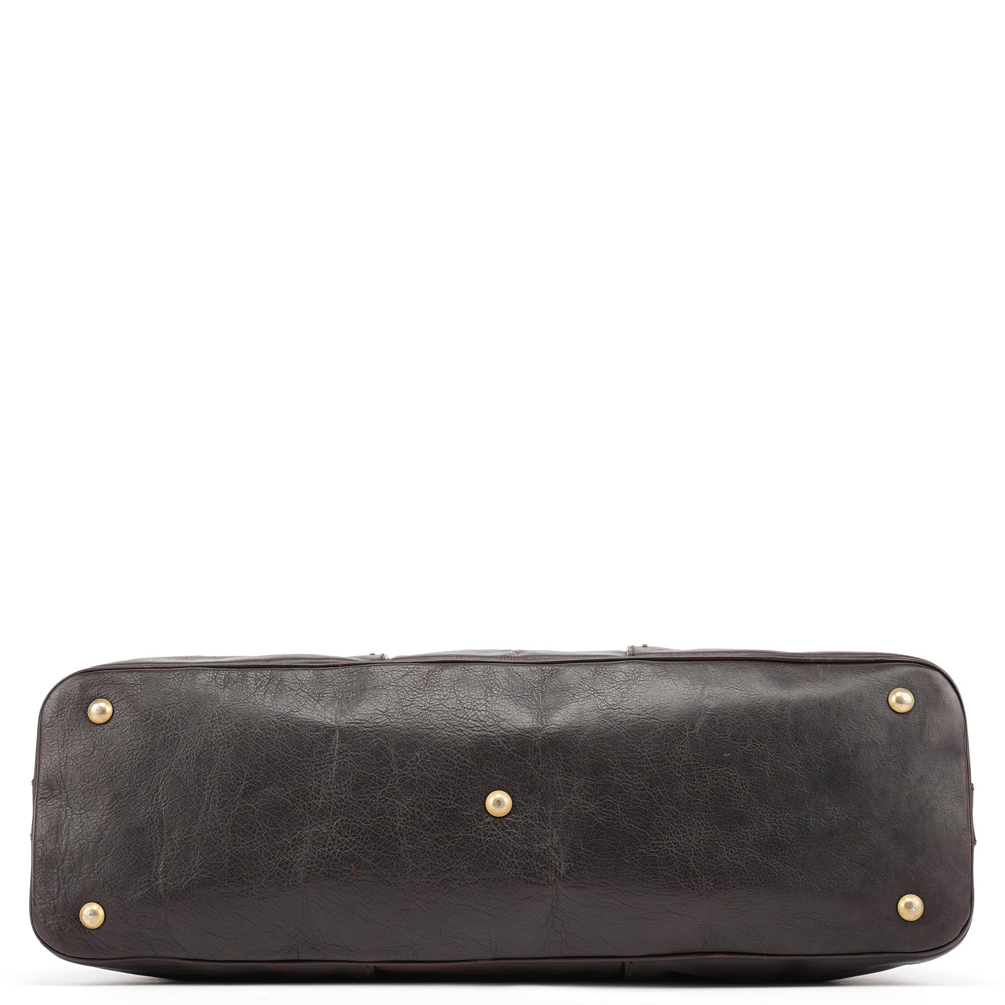 Brown Calfskin Leather Muse Tote Bag