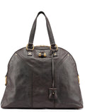 Brown Calfskin Leather Muse Tote Bag