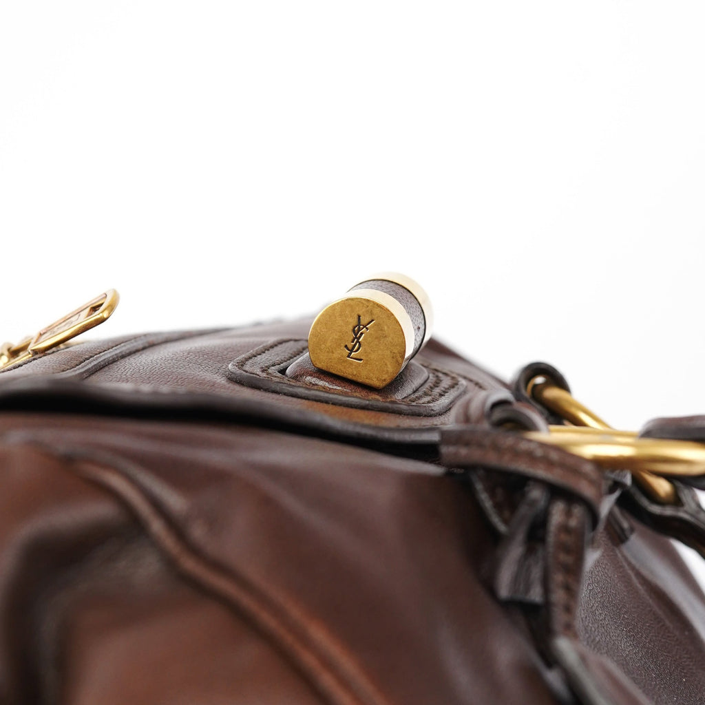 Brown Calfskin Muse Tote Bag
