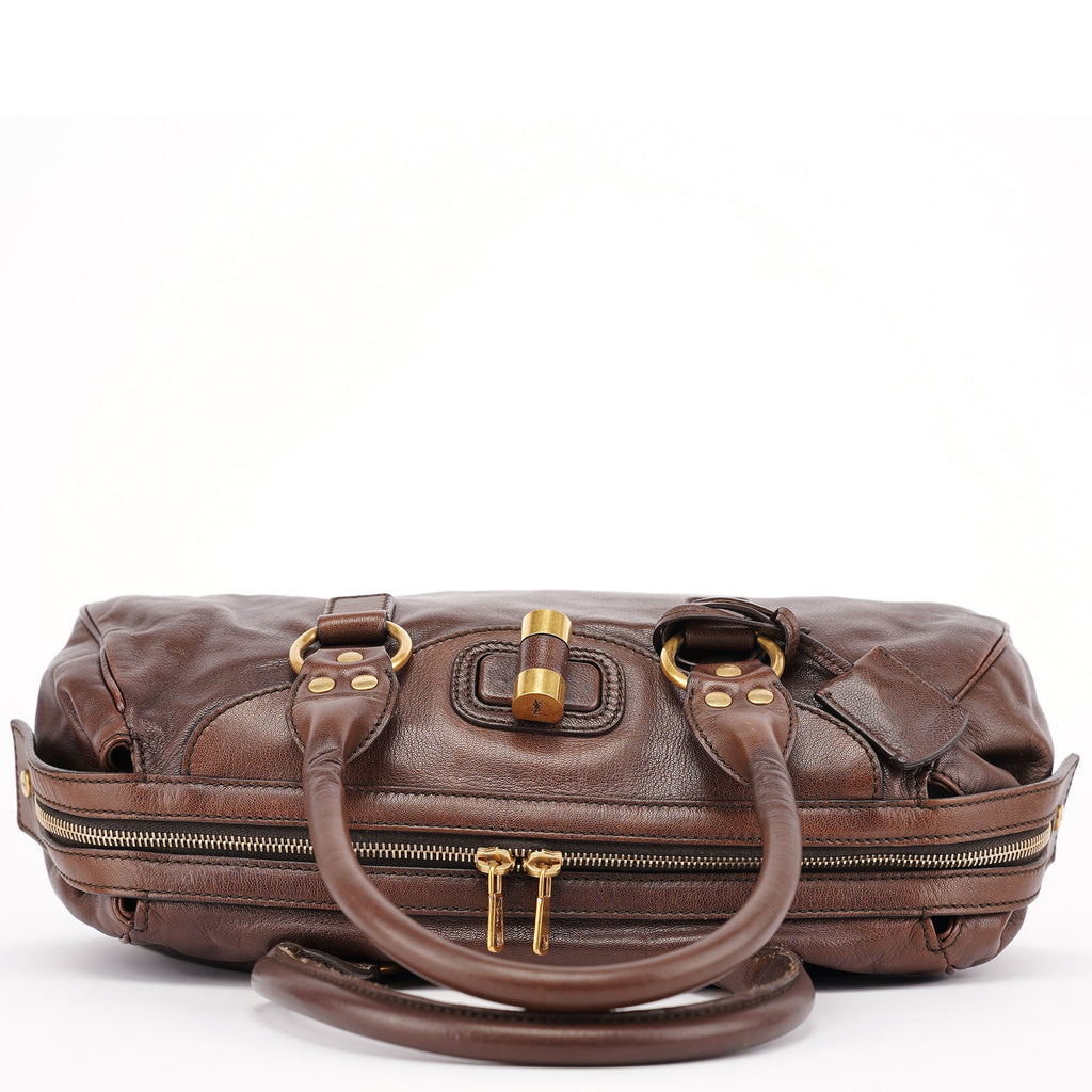 Brown Calfskin Muse Tote Bag