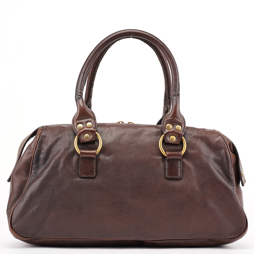Brown Calfskin Muse Tote Bag