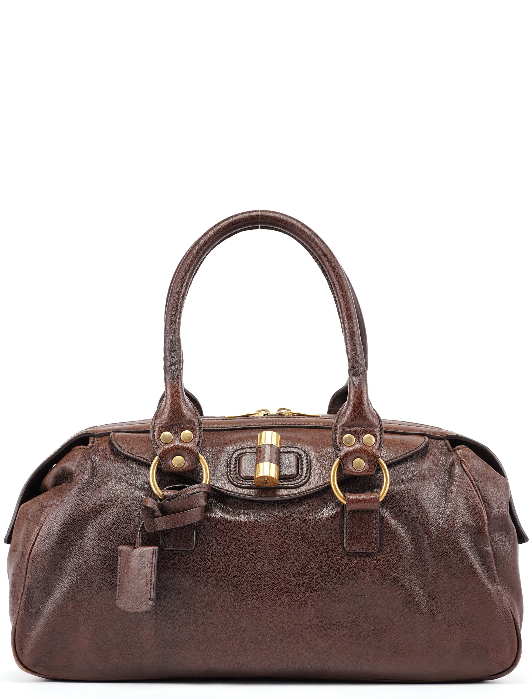 Brown Calfskin Muse Tote Bag