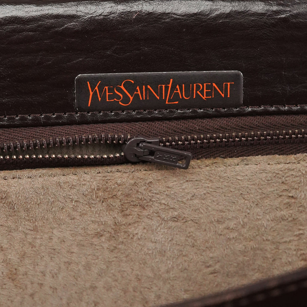 Brown Leather Flap Shoulder Bag