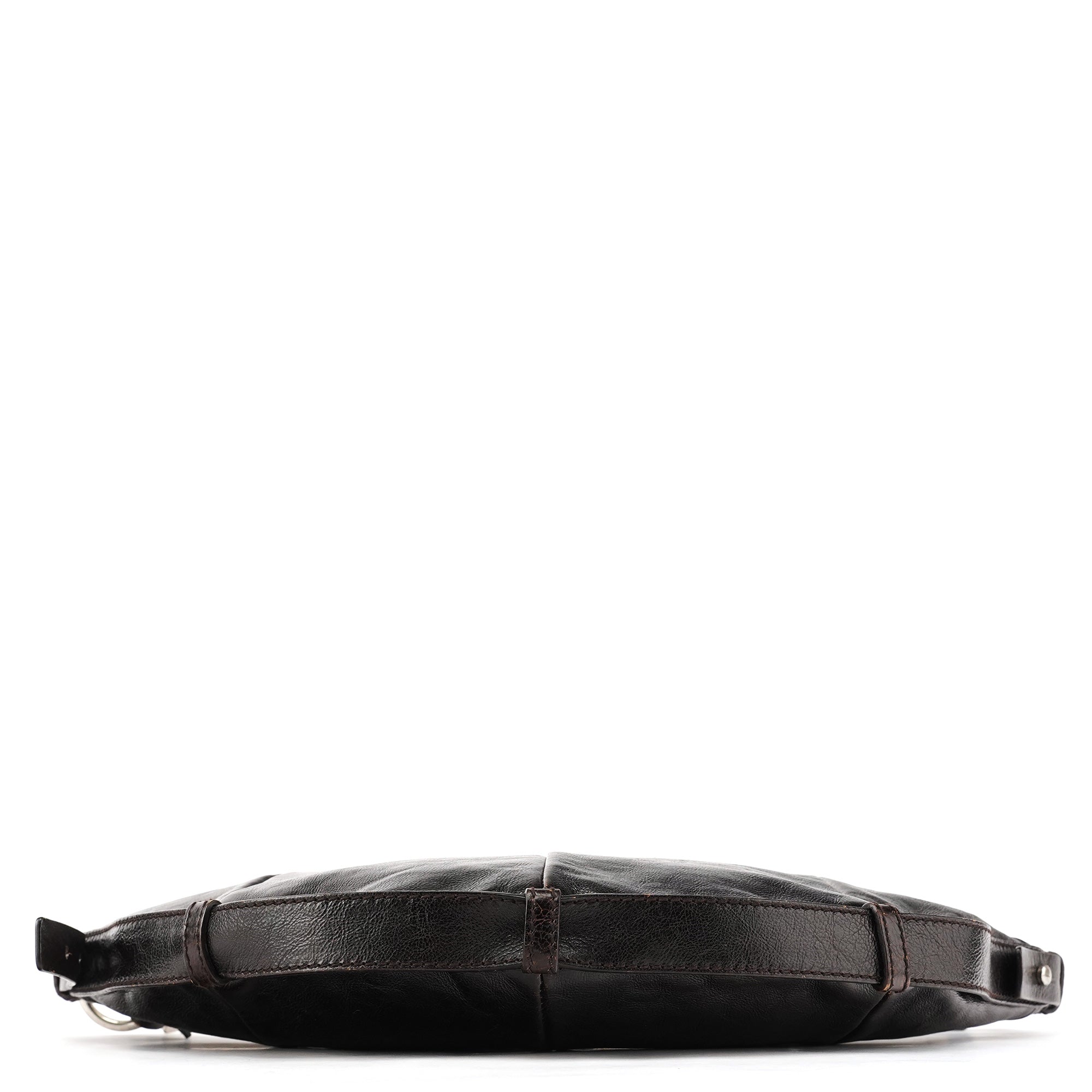 Brown Leather Mombasa Hobo Shoulder Bag