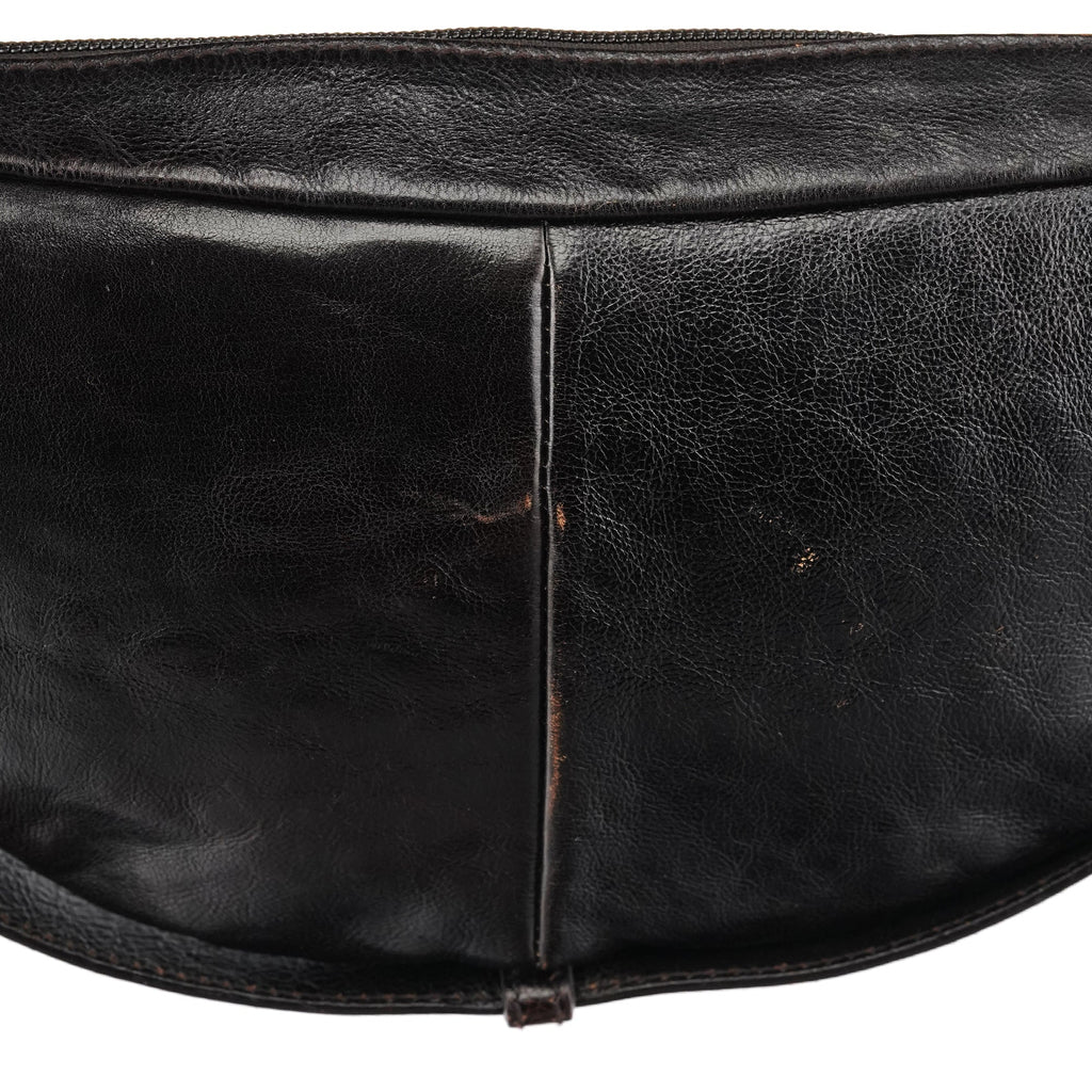 Brown Leather Mombasa Hobo Shoulder Bag