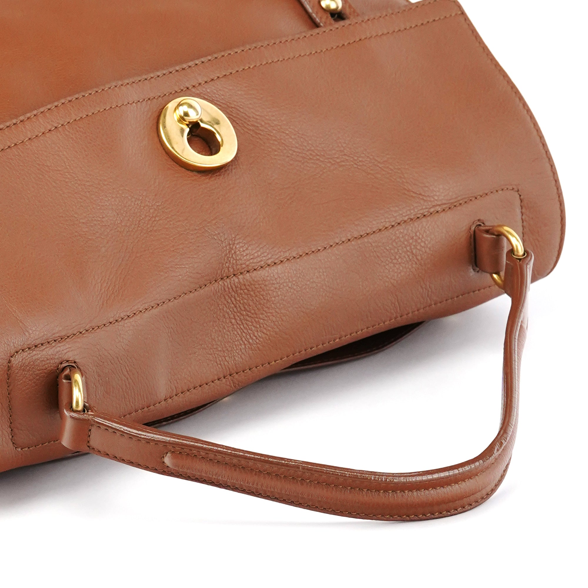 Brown Leather Muse Two Bag
