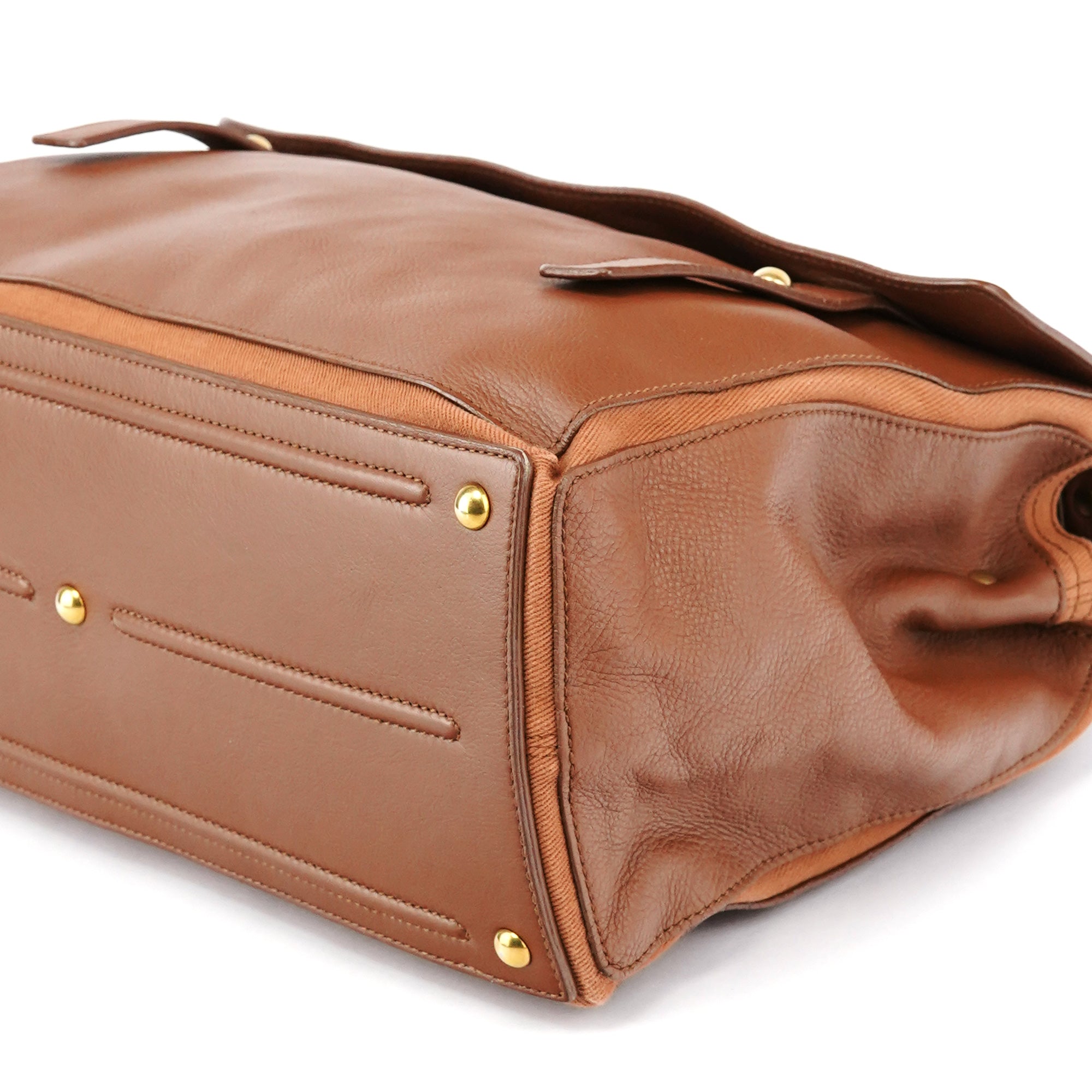 Brown Leather Muse Two Bag