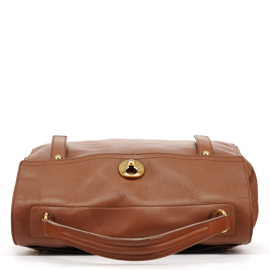 Brown Leather Muse Two Bag