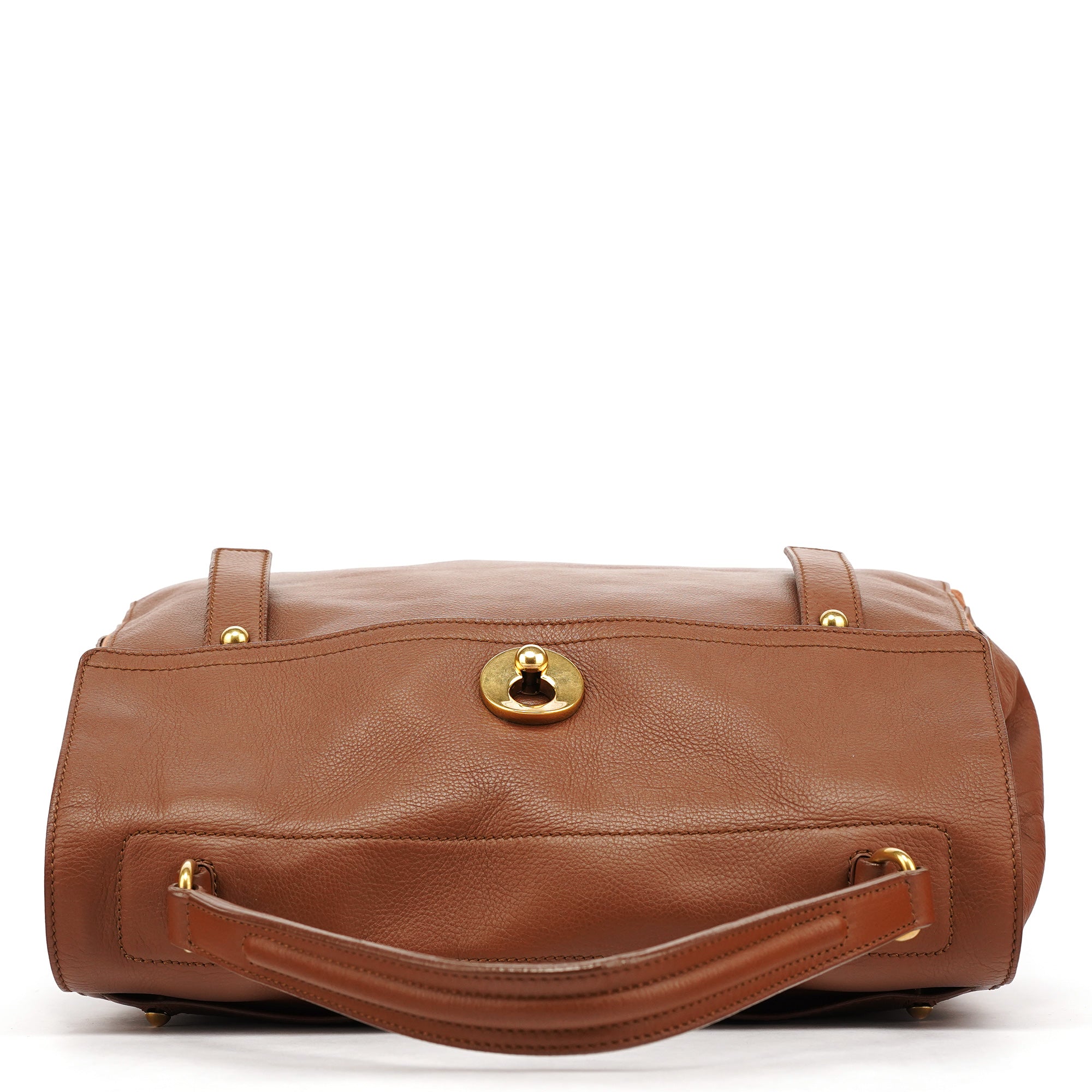 Brown Leather Muse Two Bag