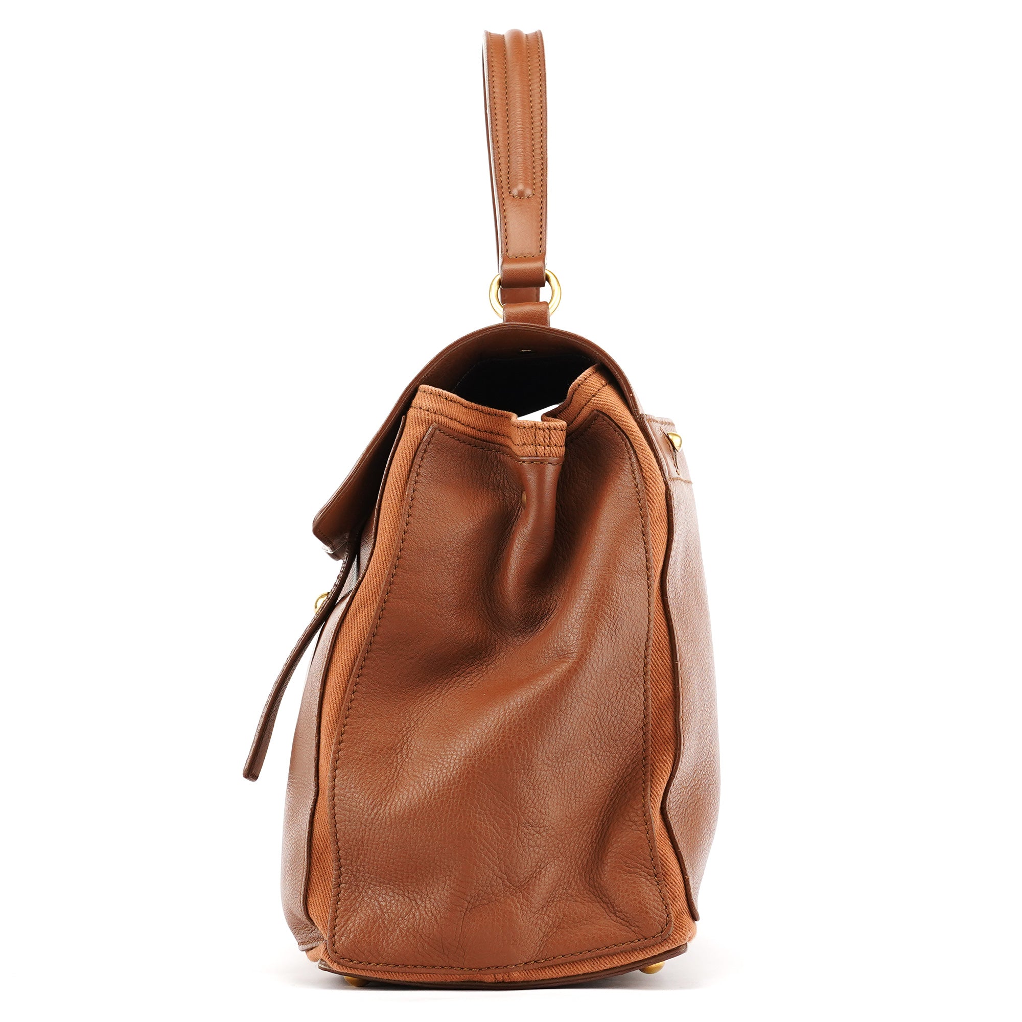 Brown Leather Muse Two Bag