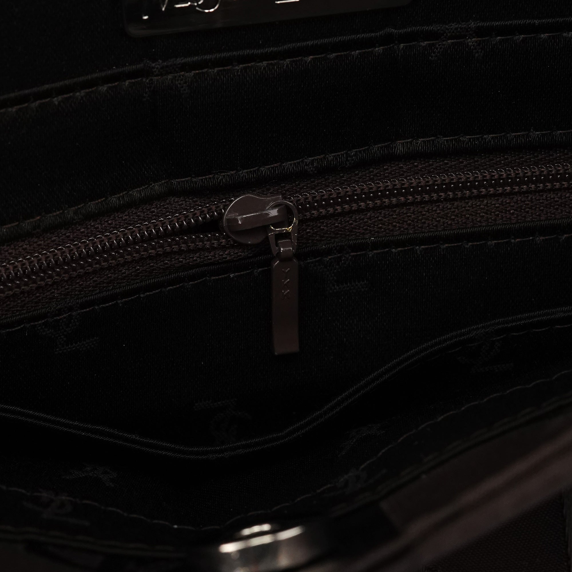 Brown YSL Satin Shoulder Bag