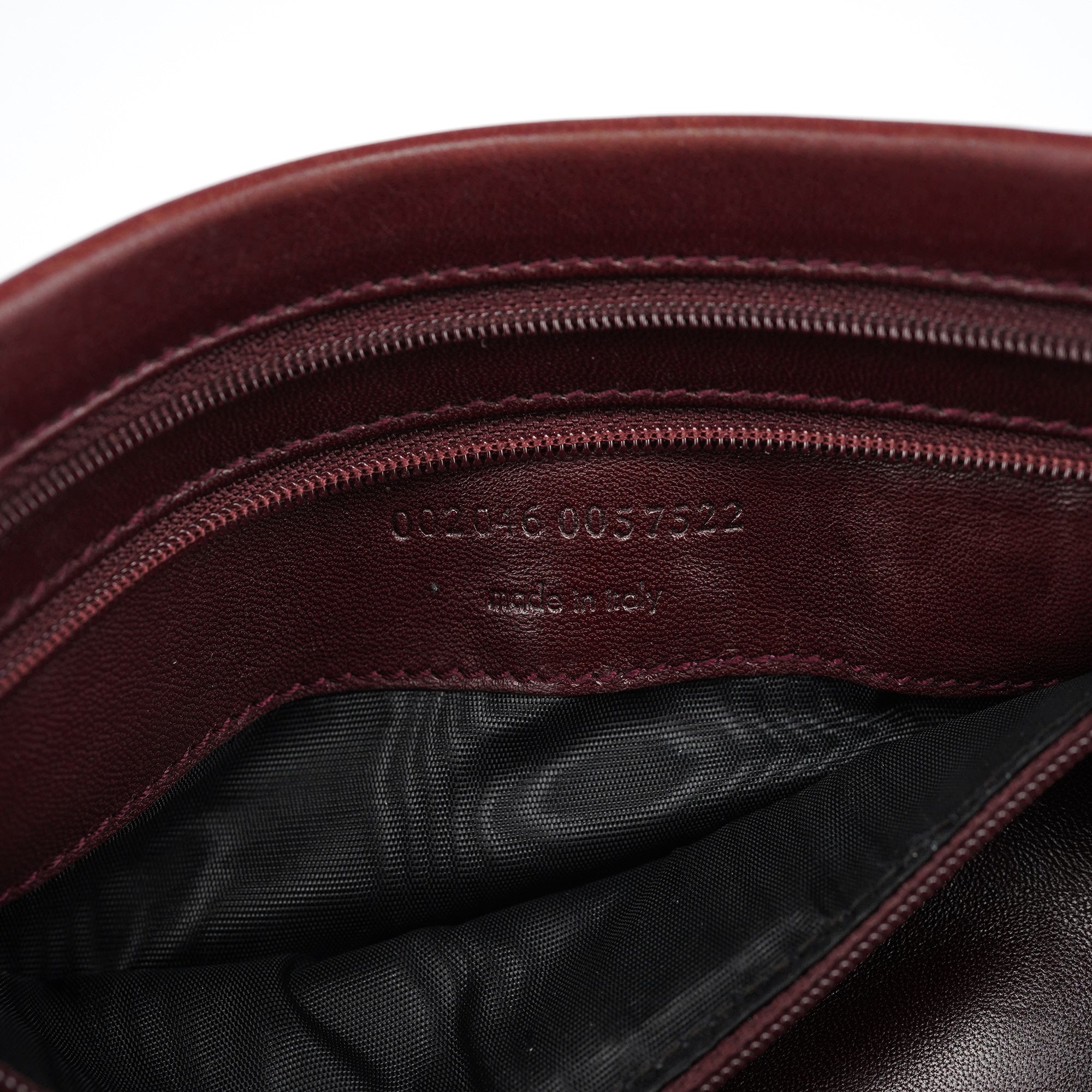 Burgundy Calfksin Mini Shoulder Bag