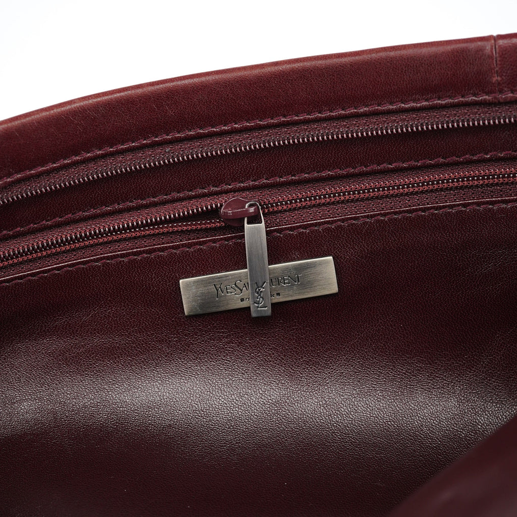 Burgundy Calfksin Mini Shoulder Bag