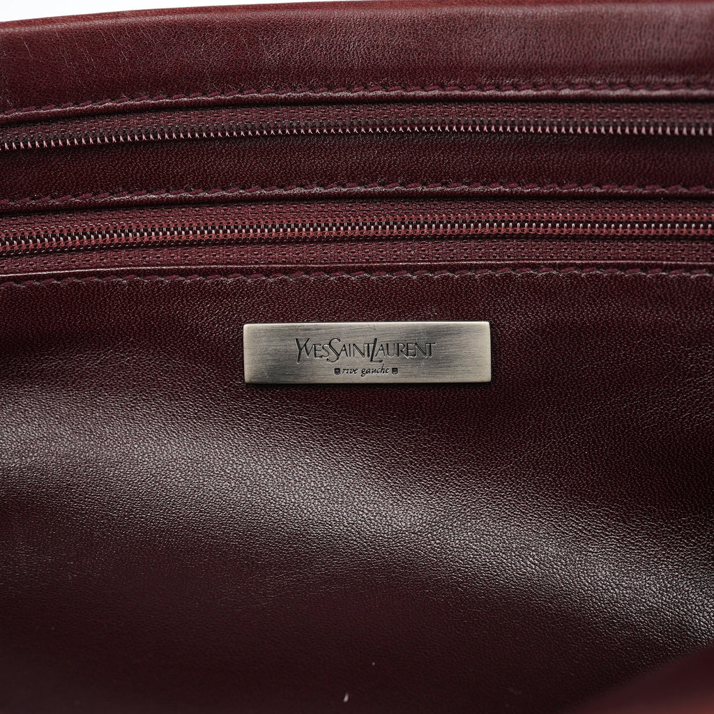 Burgundy Calfksin Mini Shoulder Bag