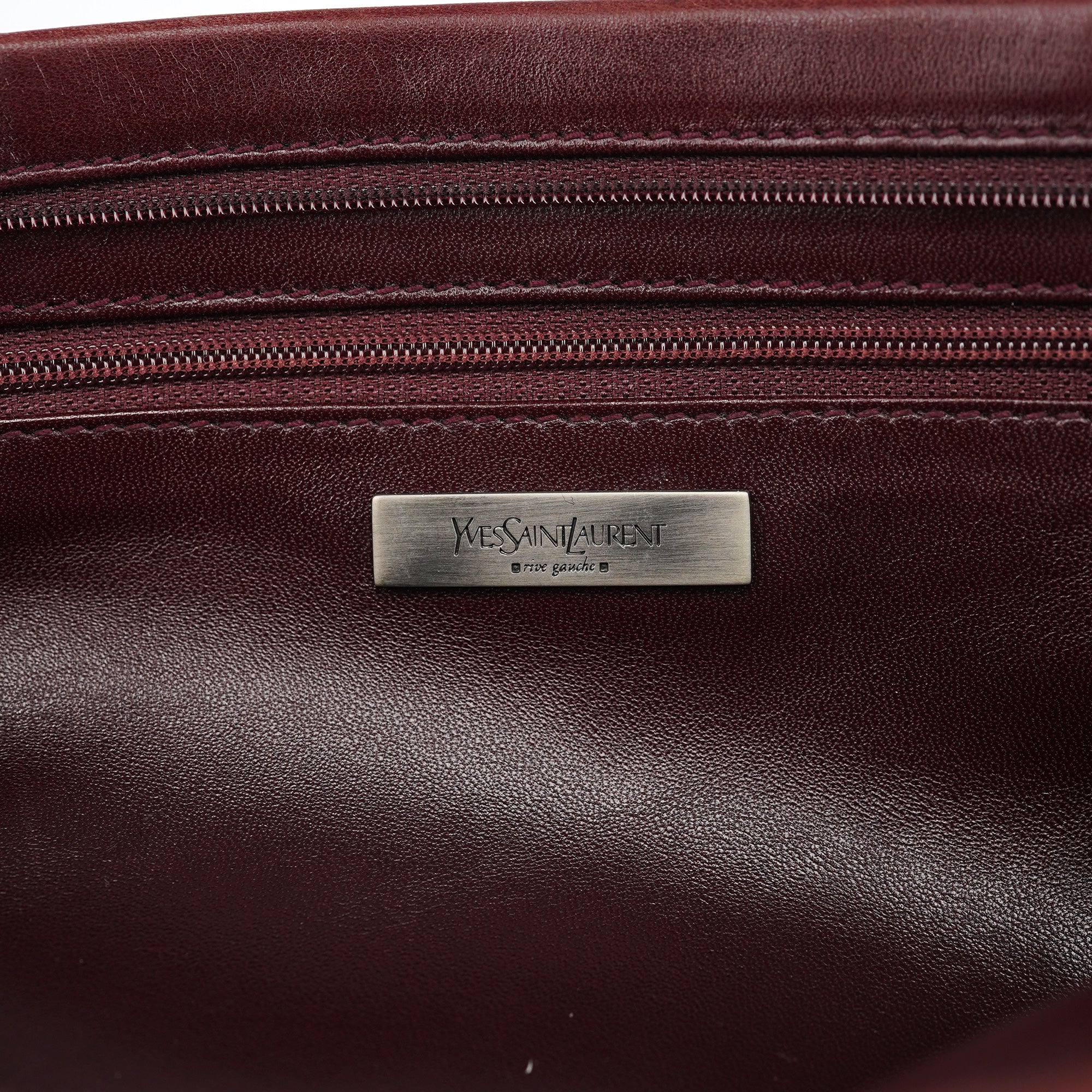 Burgundy Calfksin Mini Shoulder Bag