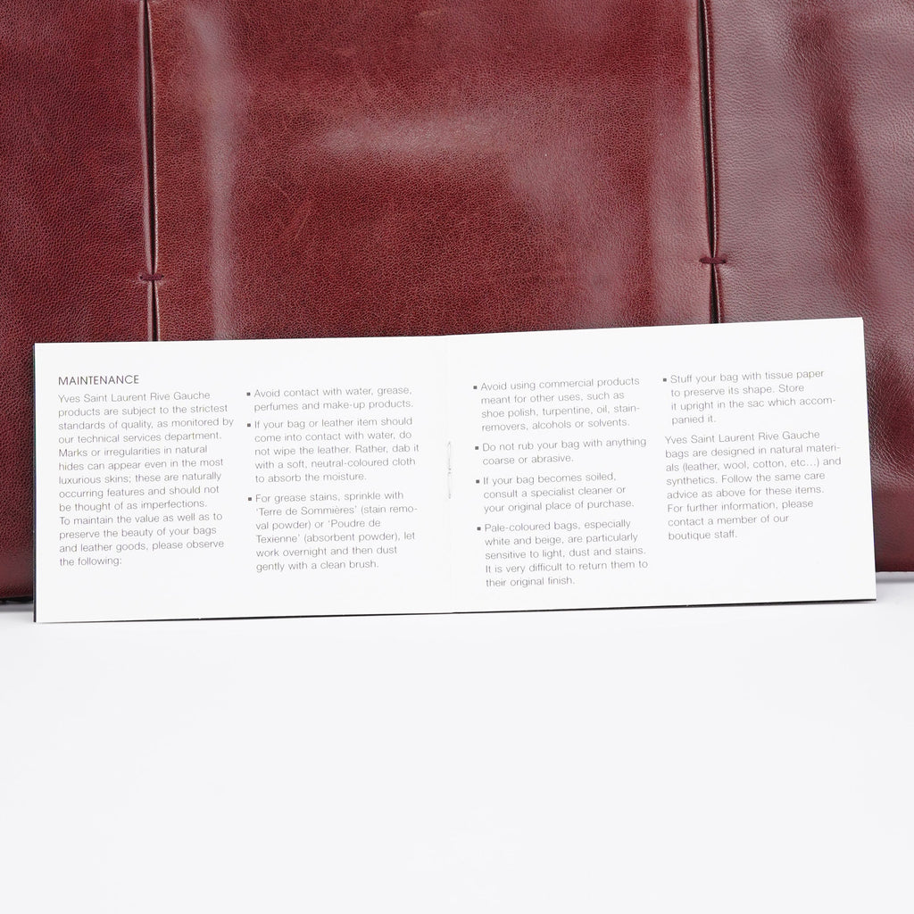 Burgundy Calfksin Mini Shoulder Bag
