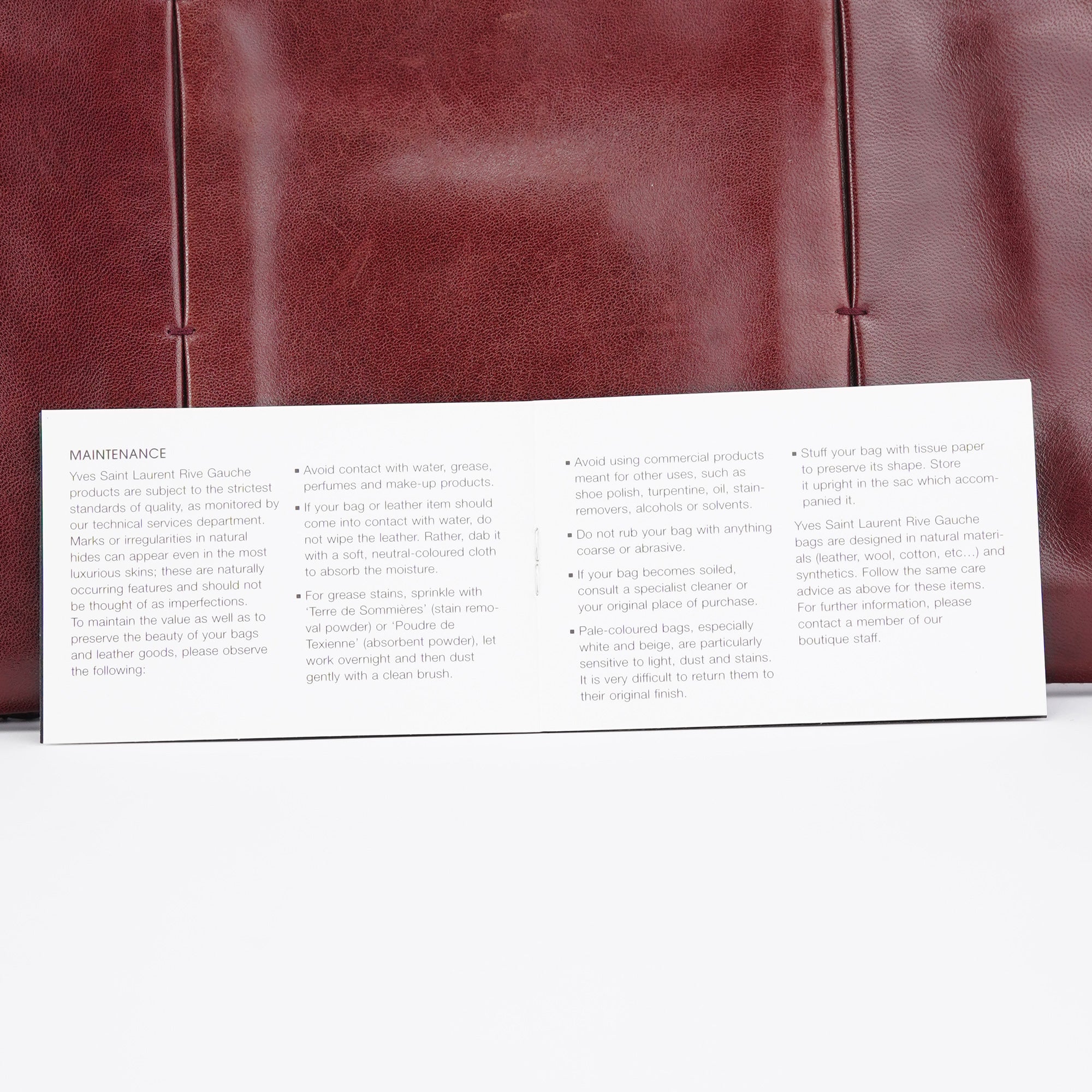 Burgundy Calfksin Mini Shoulder Bag