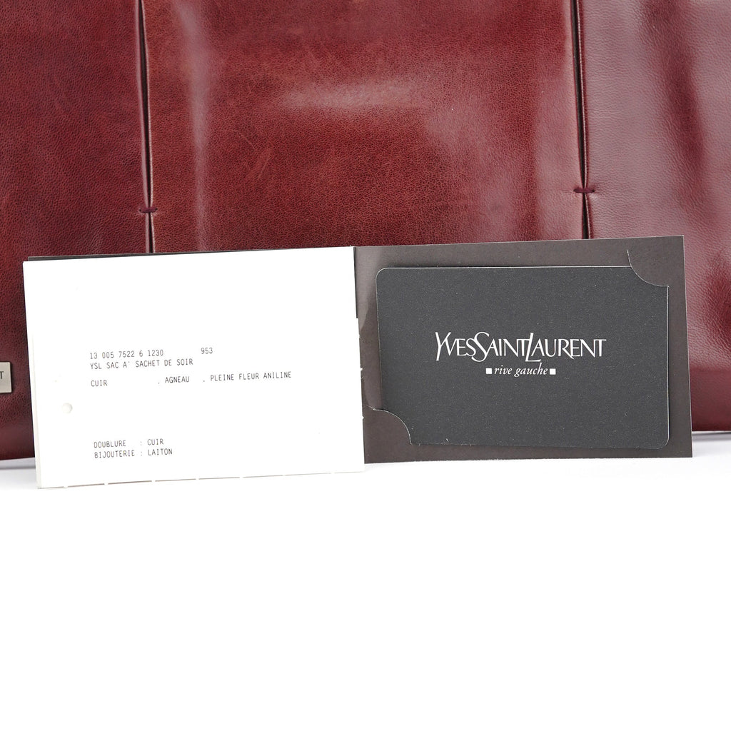 Burgundy Calfksin Mini Shoulder Bag
