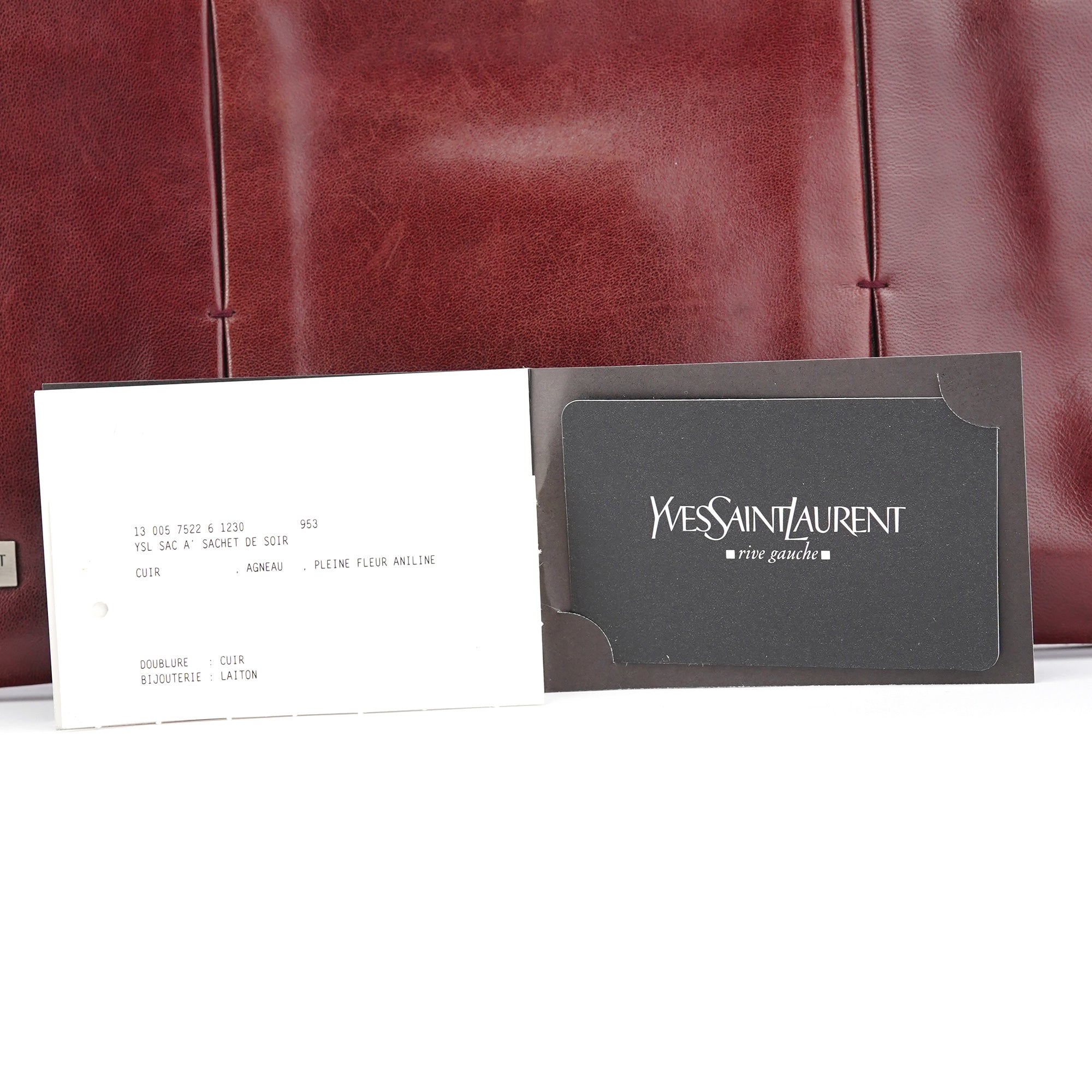 Burgundy Calfksin Mini Shoulder Bag