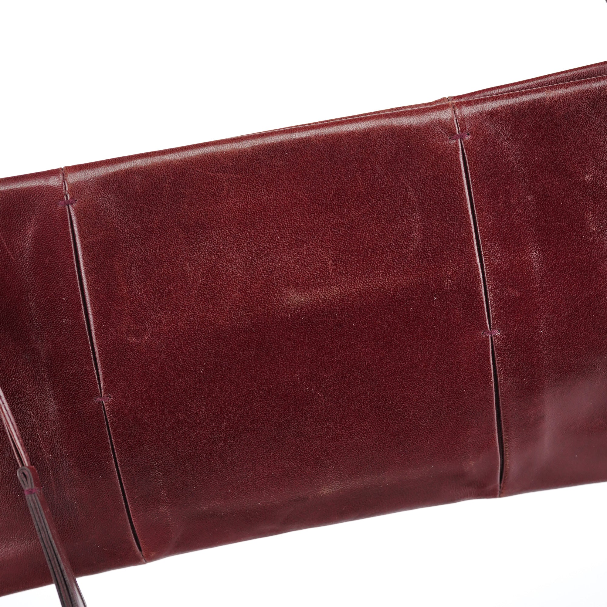 Burgundy Calfksin Mini Shoulder Bag