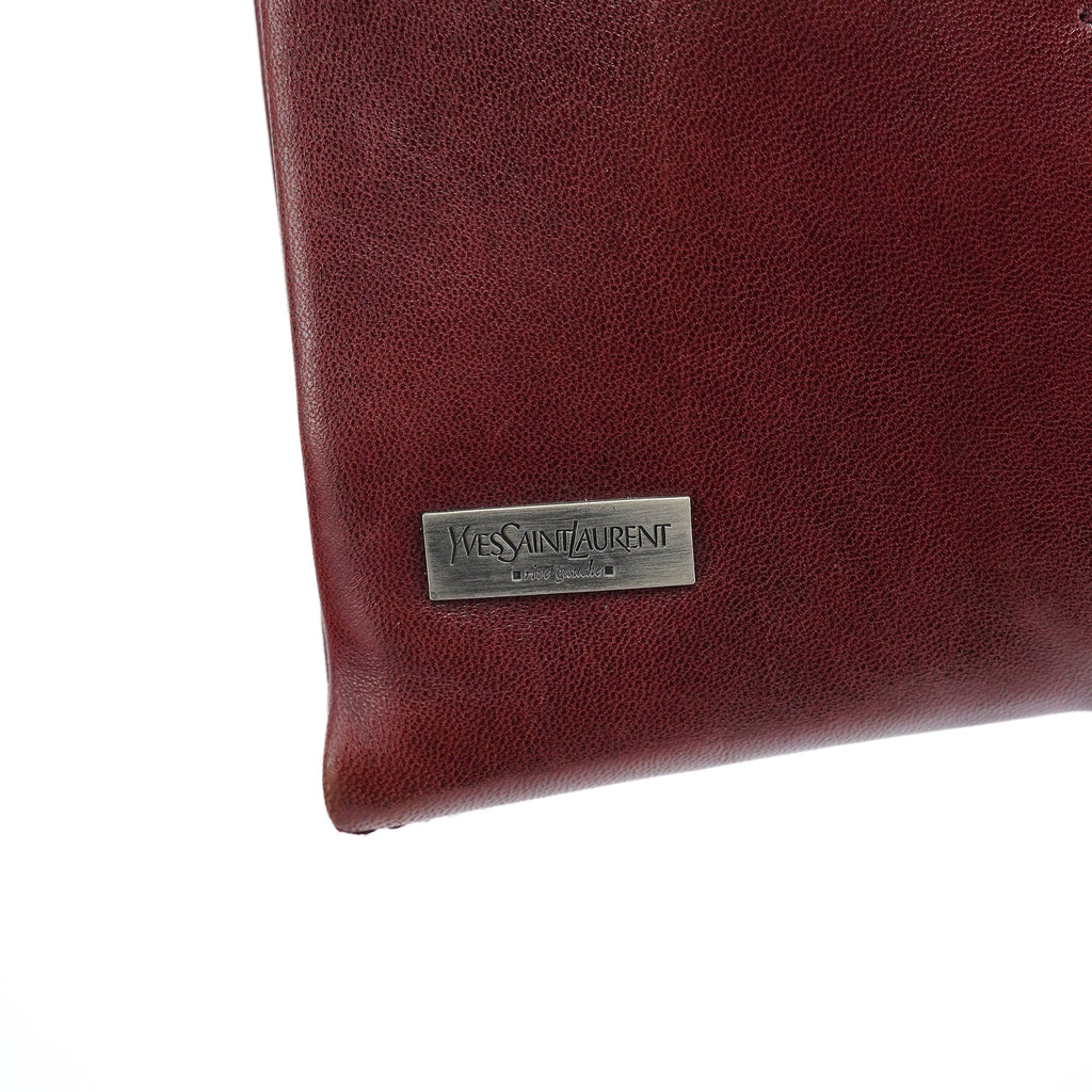 Burgundy Calfksin Mini Shoulder Bag