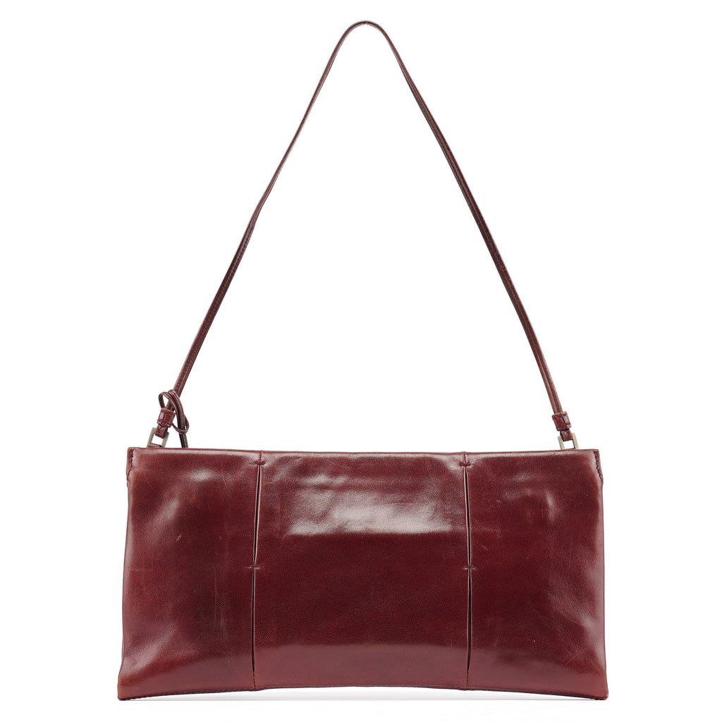 Burgundy Calfksin Mini Shoulder Bag