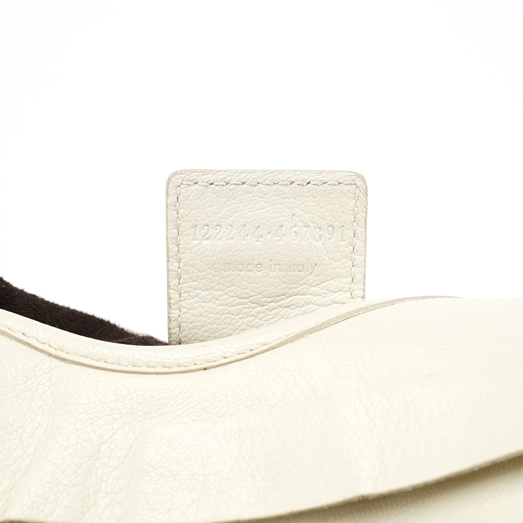 Cream Leather Saint Tropez Shoulder Bag