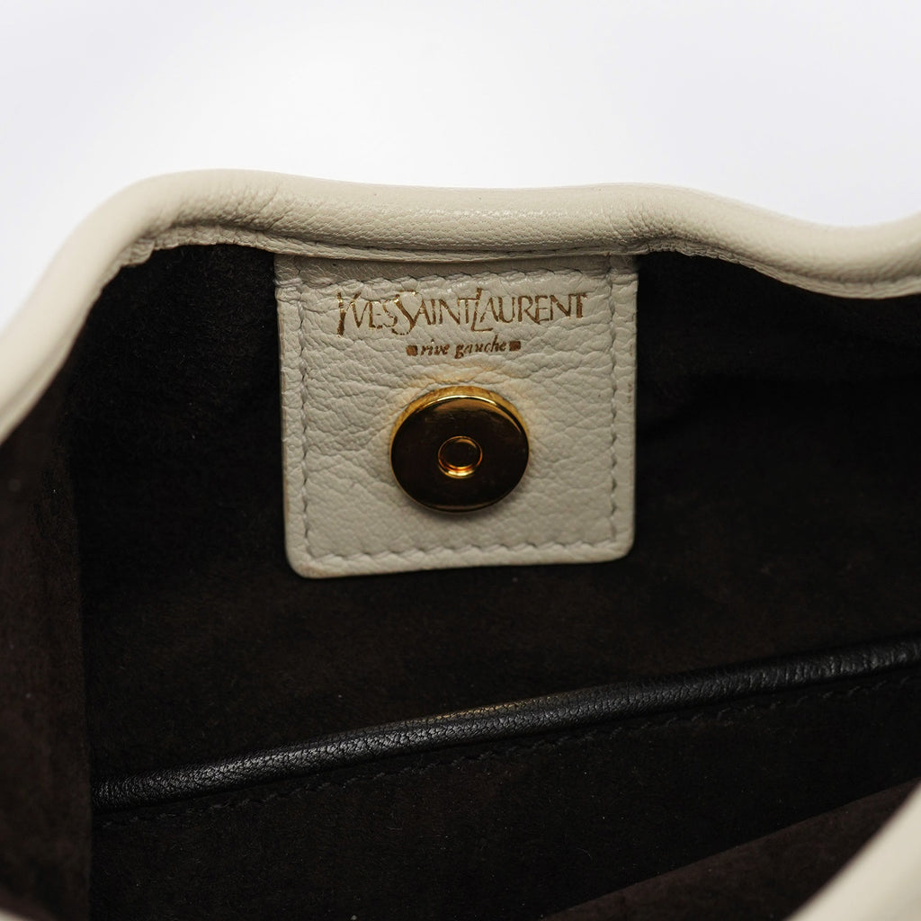 Cream Leather Saint Tropez Shoulder Bag