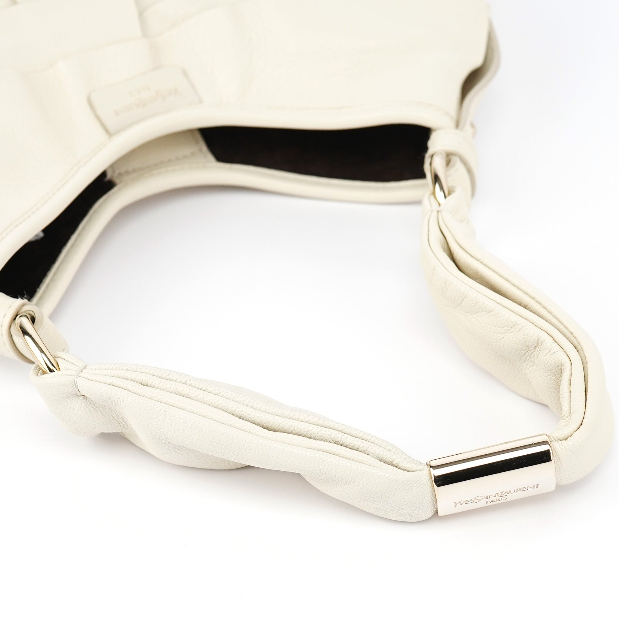Cream Leather Saint Tropez Shoulder Bag