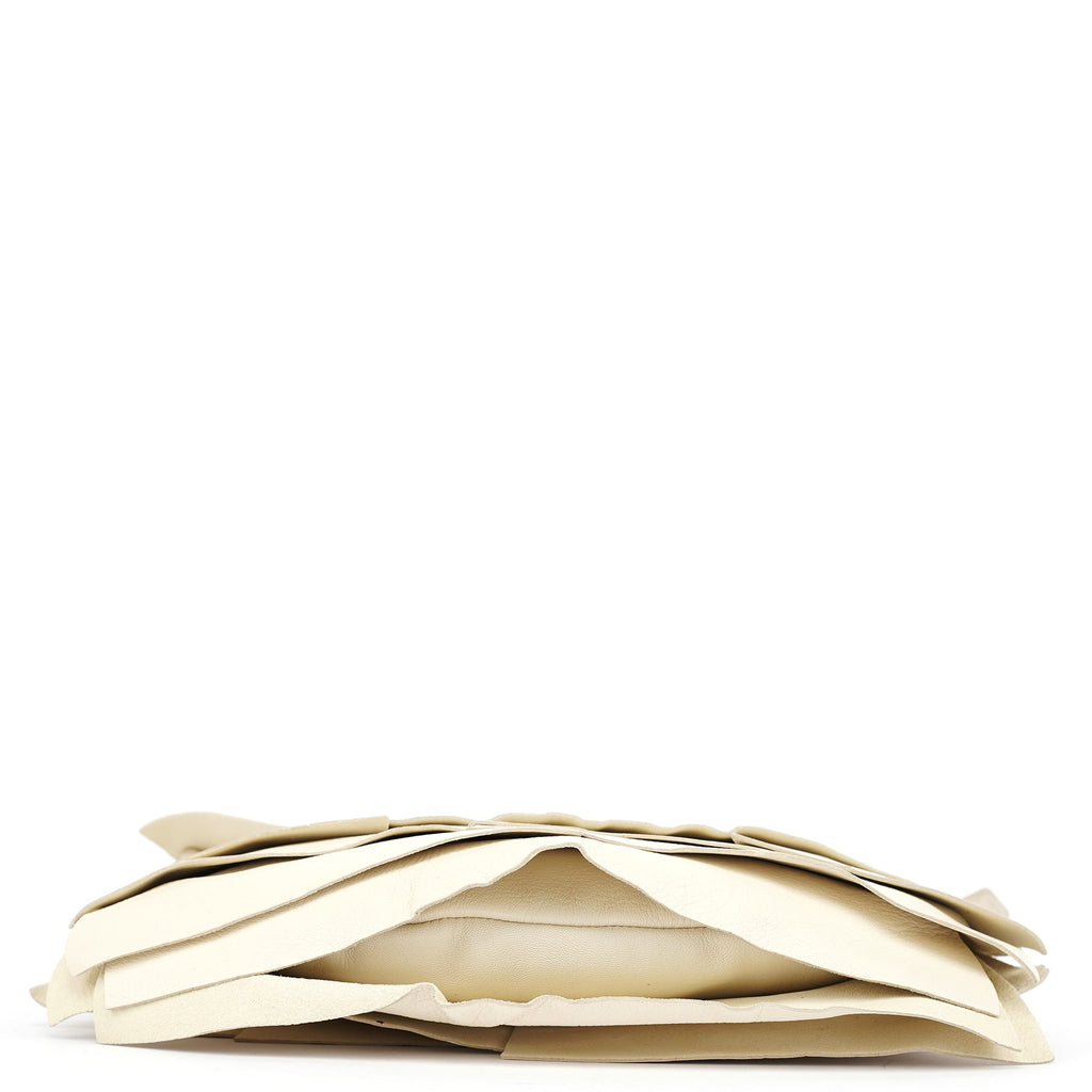 Cream Leather Saint Tropez Shoulder Bag