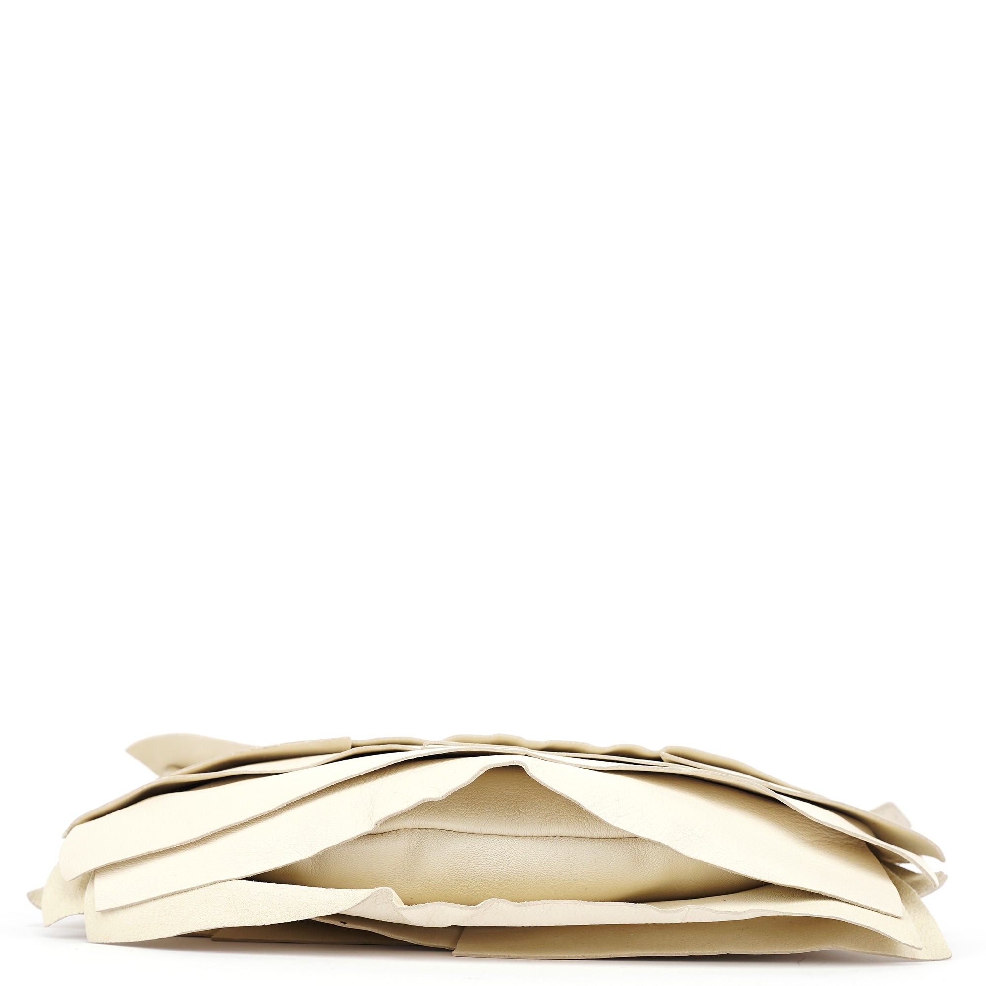 Cream Leather Saint Tropez Shoulder Bag