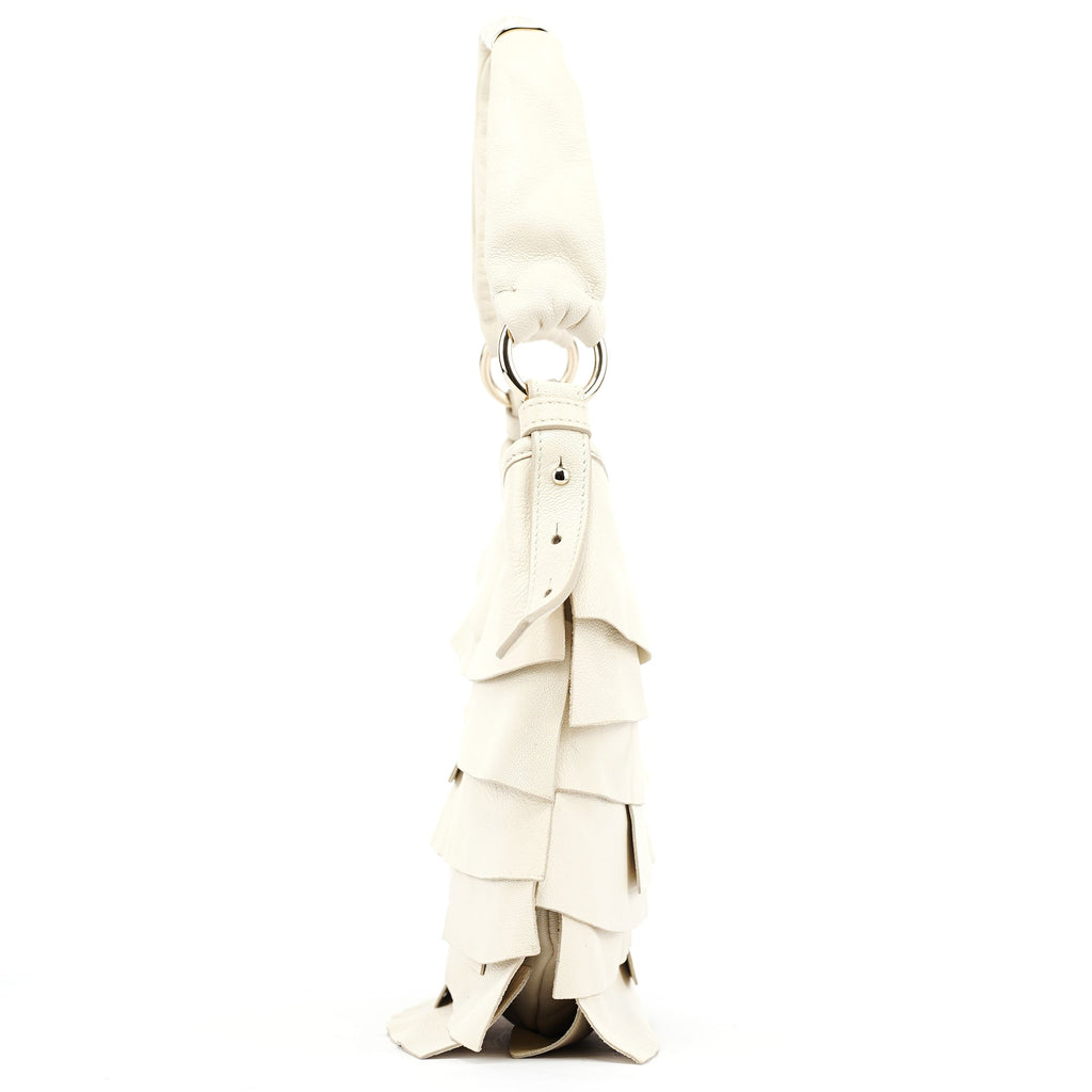 Cream Leather Saint Tropez Shoulder Bag