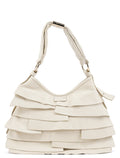 Cream Leather Saint Tropez Shoulder Bag