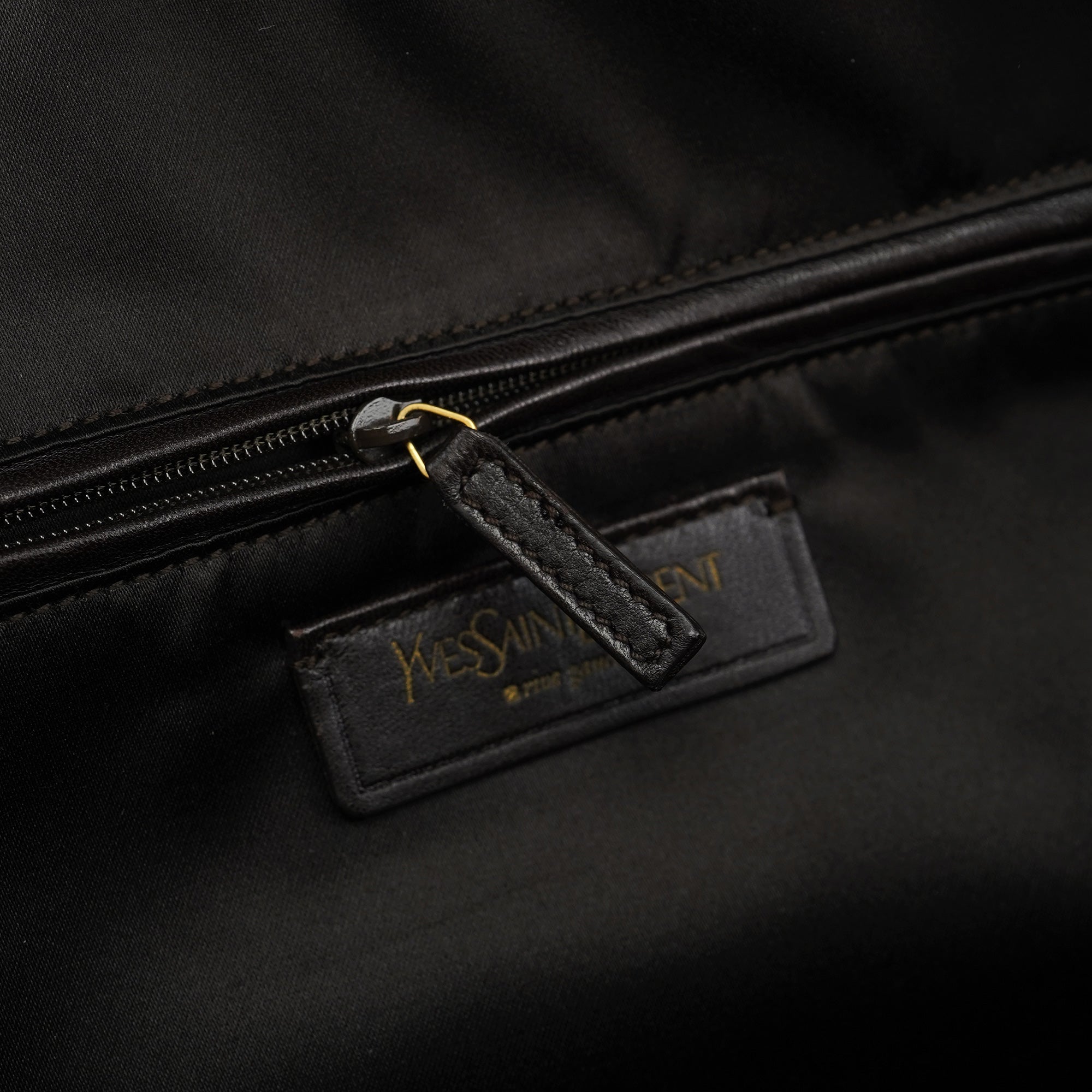 Dark Brown Calfskin Leather Muse Tote Bag