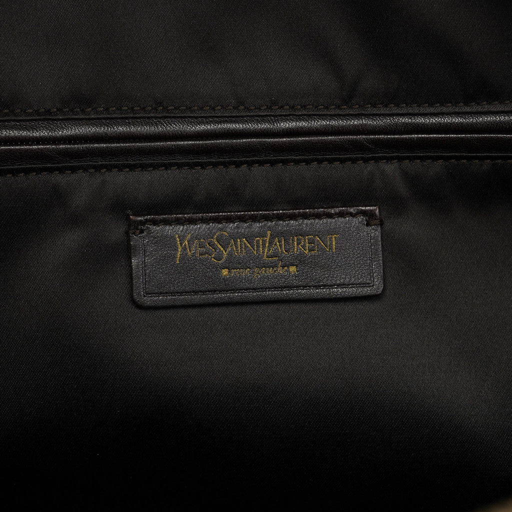 Dark Brown Calfskin Leather Muse Tote Bag