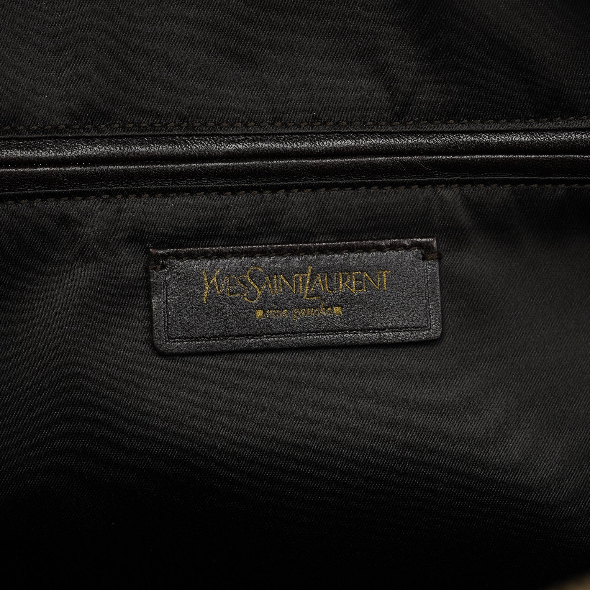 Dark Brown Calfskin Leather Muse Tote Bag