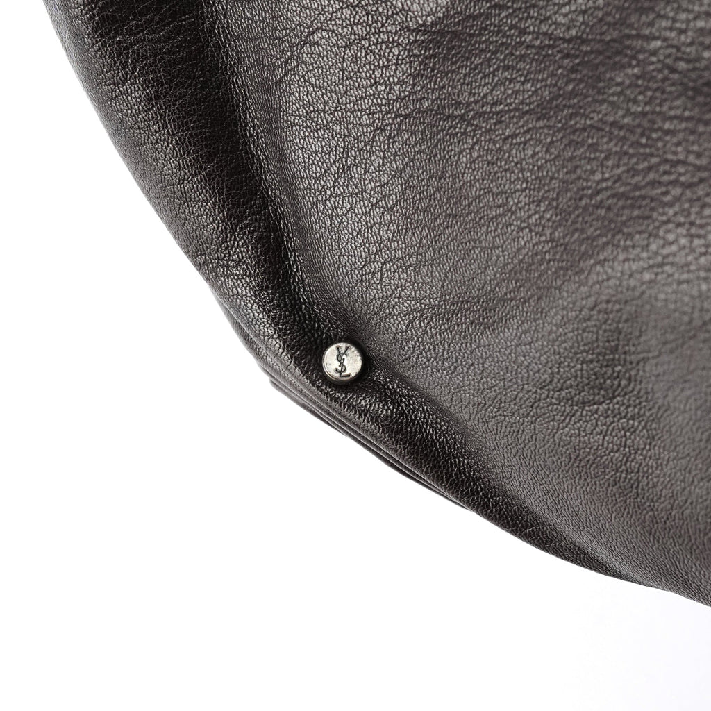 Dark Brown Leather Mombasa Hobo Shoulder Bag