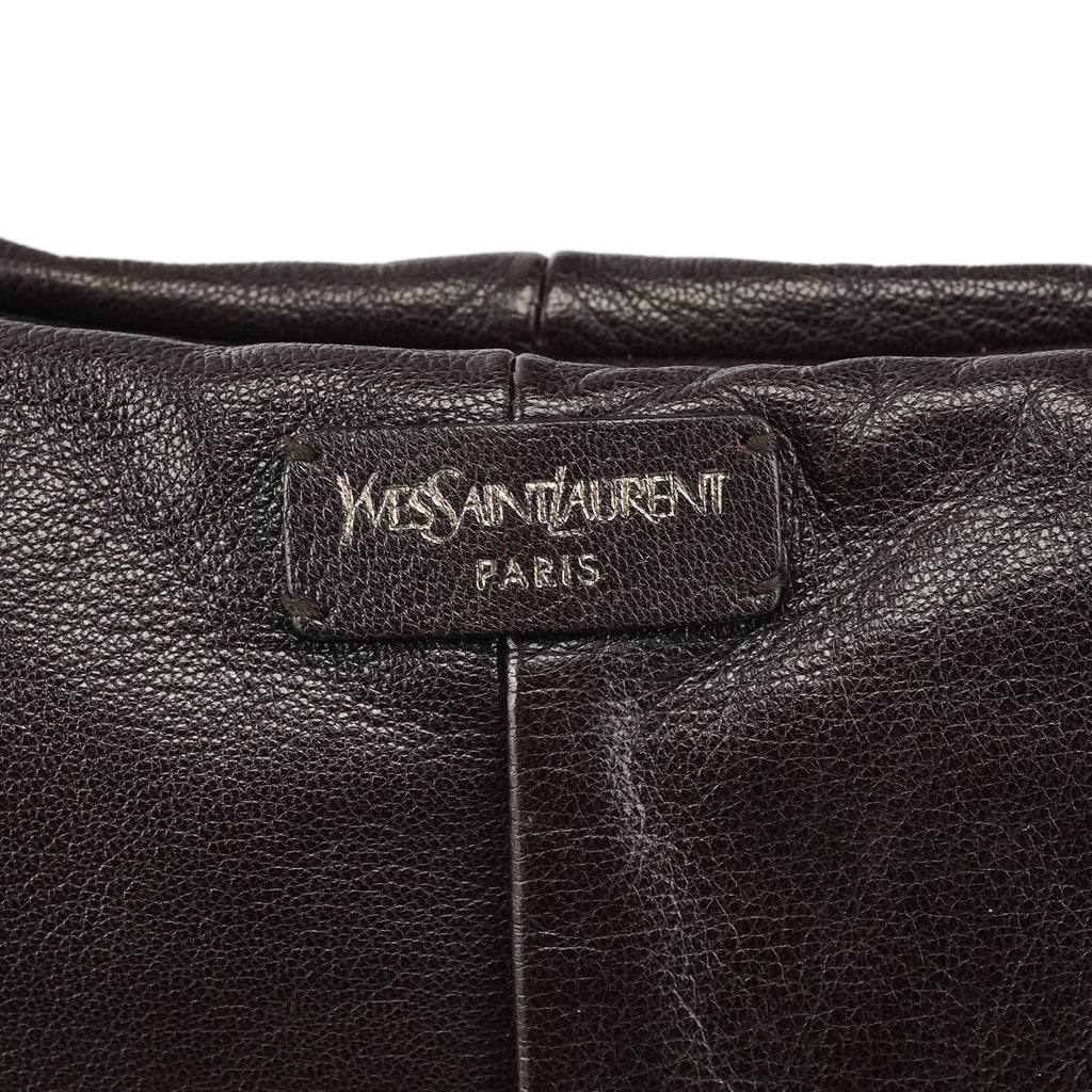 Dark Brown Leather Mombasa Hobo Shoulder Bag
