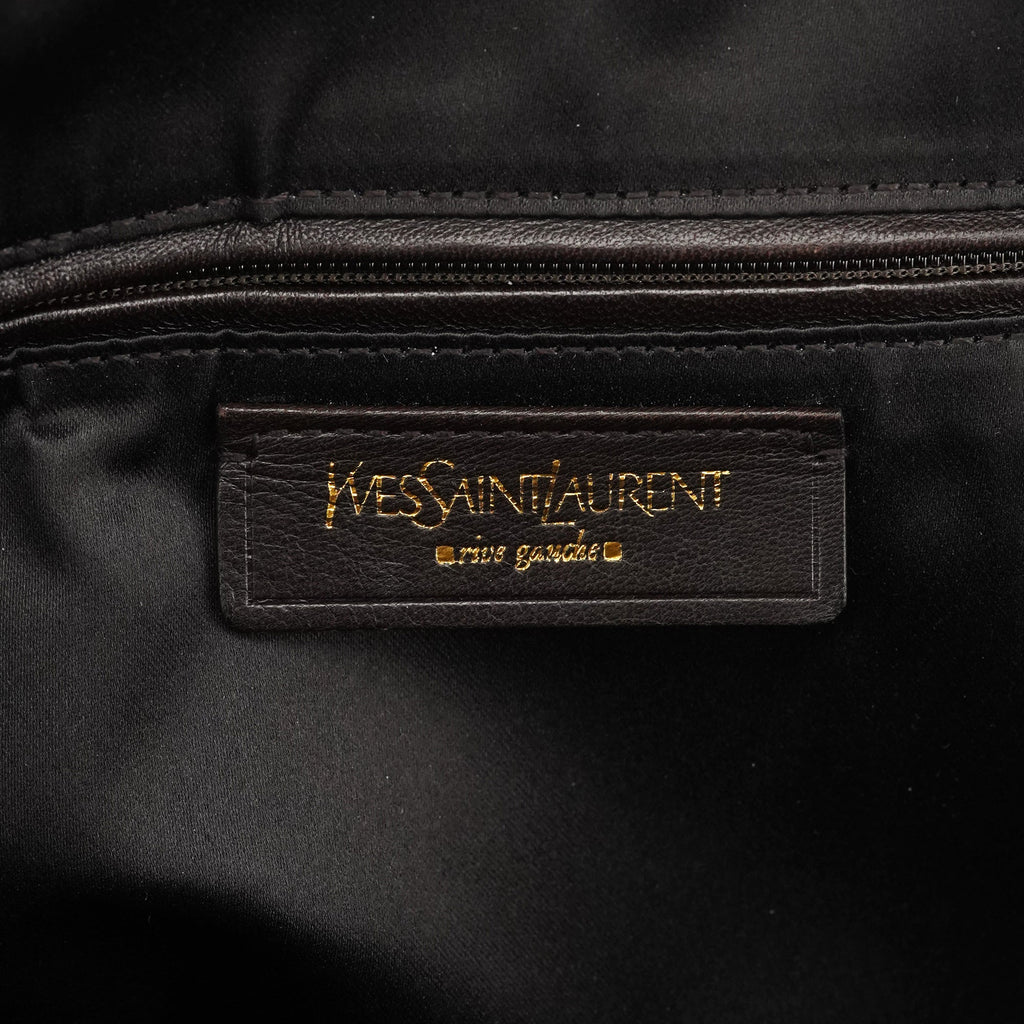 Dark Brown Leather Muse Tote Bag