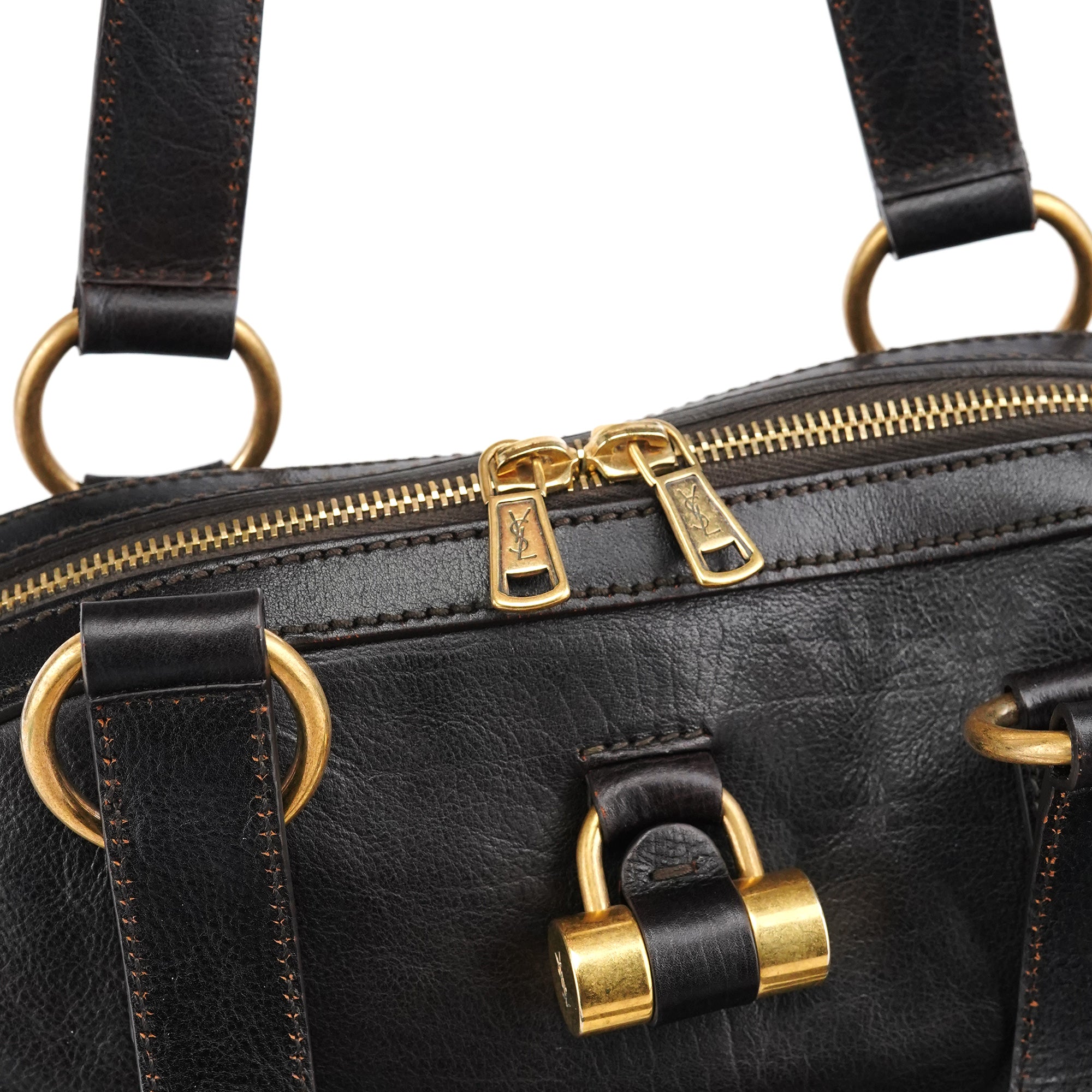 Dark Brown Leather Muse Tote Bag